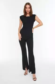 Комбинезон - Черный - Приталенный Trendyol, черный