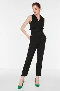 Комбинезон - Черный - Приталенный Trendyol, черный