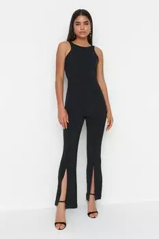 Комбинезон - Черный - Приталенный Trendyol, черный