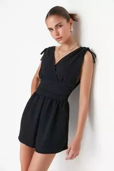 Комбинезон - Черный - Приталенный Trendyol, черный