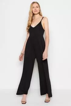 Комбинезон - Черный - Свободный крой Trendyol, черный