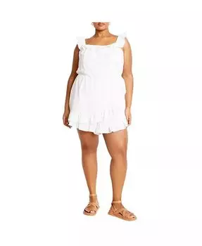 Комбинезон Christa Plus Size CITY CHIC, слоновая кость/кремовый