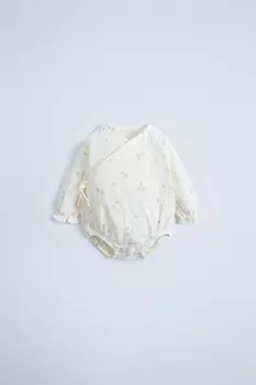 Комбинезон clover crepe crossover ZARA, зеленоватый