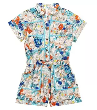 Комбинезон Clover из хлопка Zimmermann Kids, разноцветный