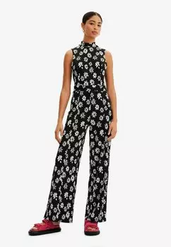 Комбинезон CONTRAST FLORAL JUMPSUIT Desigual, цвет black