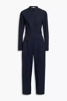 Комбинезон Dallas из твила со складками STELLA MCCARTNEY, нави