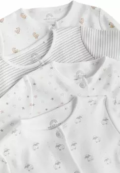 Комбинезон DELICATE ANIMAL PRINTED, 4PACK REGULAR FIT Next, белый