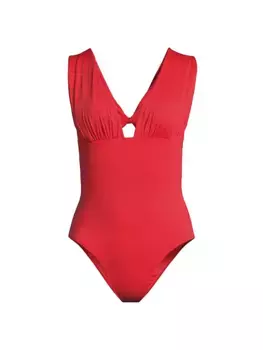 Комбинезон Destinos Bio со сборками Lenny Niemeyer Swim, цвет watermelon
