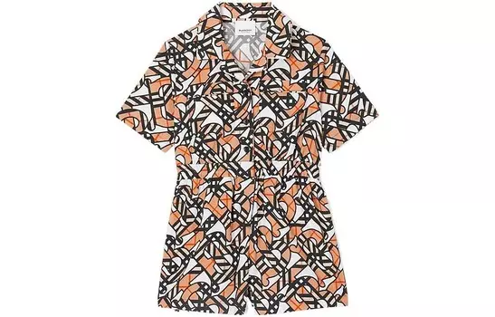 Комбинезон детский Burberry, черный / коричневый