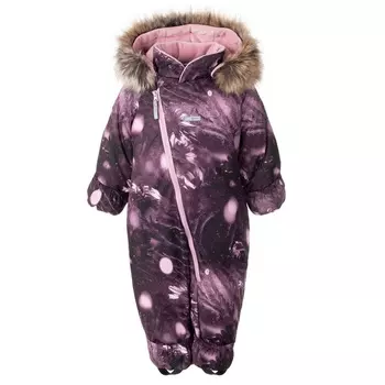 Комбинезон детский Lenne Berry с рисунком, бордовый / розовый