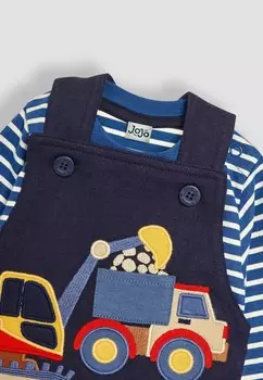 Комбинезон DIGGER APPLIQUE SET, REGULAR FIT JoJo Maman Bb, синий