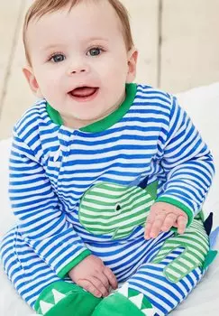 Комбинезон DINO APPLIQU JoJo Maman Bb, цвет blue