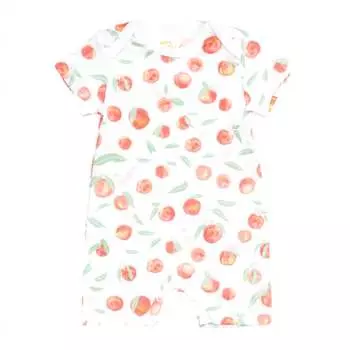 Комбинезон для девочек из хлопка пима летнего персикового цвета Petidoux