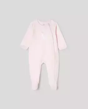 Комбинезон для девочки на молнии Cotton Juice, розовый