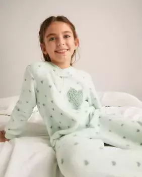 Комбинезон для девочки с принтом Cotton Juice, зеленый