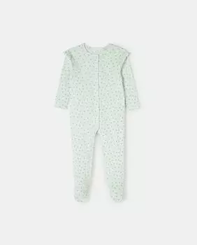 Комбинезон для девочки с рюшами и принтом в виде сердечек Cotton Juice