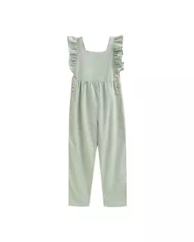 Комбинезон для девочки с рюшами на рукавах Dadati, светло-зеленый