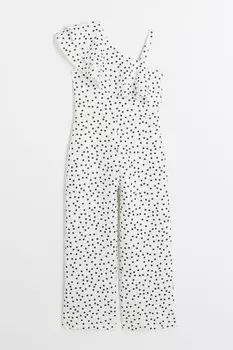 Комбинезон для девочки в горошек River Island, белый