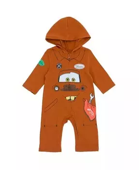 Комбинезон для косплея Pixar Cars Tow Mater Lightning Mc Queen на молнии для мальчиков и девочек от новорожденных до Disney, коричневый