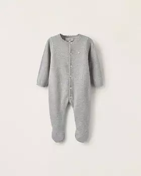Комбинезон для мальчика из 100% хлопка Zippy, светло-серый
