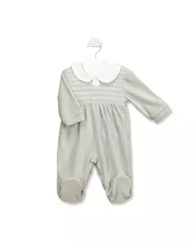 Комбинезон для мальчика однотонного серого цвета BABID, серый
