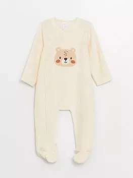 Комбинезон для мальчика с круглым вырезом и длинными рукавами и вышивкой LCW baby