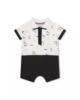 Комбинезон для мальчика в сочетании с воротником-поло Boss Kidswear, мультиколор