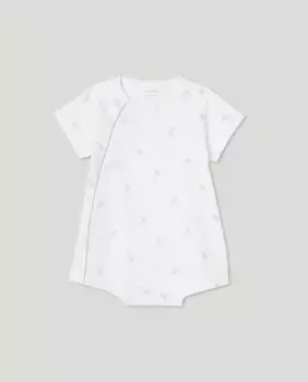 Комбинезон для мальчиков с сосновыми шишками Cotton Juice, белый