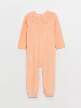 Комбинезон для маленьких девочек с воротником и длинными рукавами в горошек LCW baby