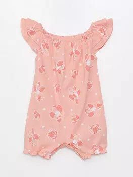 Комбинезон для маленьких девочек с вырезом лодочкой и короткими рукавами LCW baby