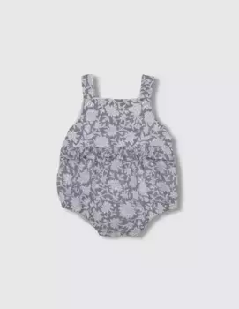 Комбинезон для малышей с принтом и рюшами на талии Gocco, голубой