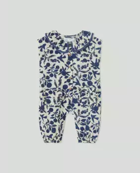 Комбинезон для малышки с цветами Baby El Corte Ingls, синий