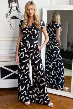 Комбинезон для миниатюрных размеров и комбинезон с широкими штанинами Hot Squash, черный