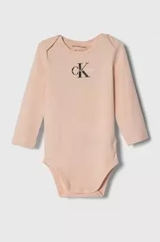 Комбинезон для новорожденного Calvin Klein Jeans, розовый