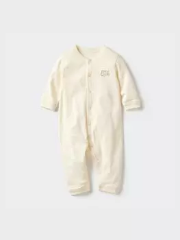 Комбинезон для новорожденного в рубчик Uniqlo, цвет 01 белый