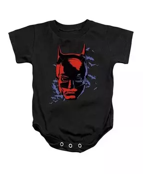 Комбинезон для новорожденных девочек The Baby Shadowed Headshot Batman, черный