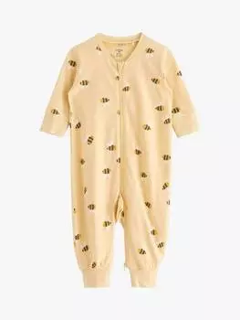 Комбинезон для сна без ножек baby bee Lindex, цвет Dusty Yellow