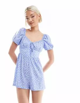 Комбинезон доярки Wednesday's Girl синего цвета