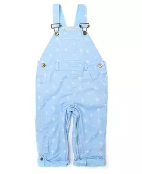 Комбинезон Dotty Dungaree для девочек ледяного синего цвета со снежинками – для малышей, маленьких детей и больших детей Dotty Dungarees, белый