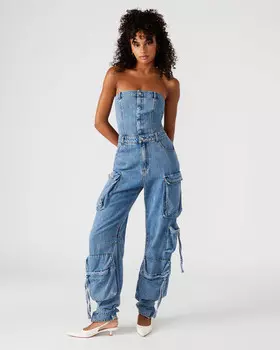 Комбинезон Duo Denim Jumpsuit Steve Madden, синий