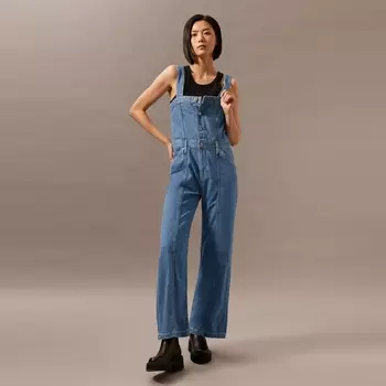 Комбинезон джинсовый Calvin Klein Jeans женский, светло-синий