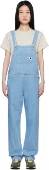 Комбинезон джинсовый прямой Bib Carhartt Work In Progress, синий