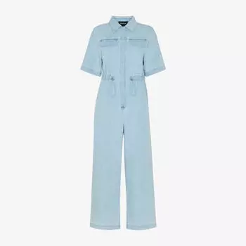 Комбинезон джинсовый Whistles с кулиской на талии, синий