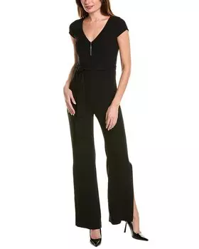 Комбинезон Elie Tahari с застежкой-молнией спереди, черный