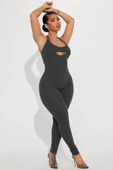 Комбинезон Fashion Nova 10367J, угольный