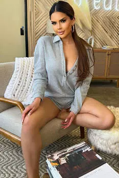 Комбинезон Fashion Nova 60741NK, серый