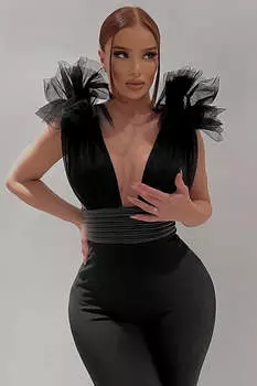 Комбинезон Fashion Nova 800131, черный