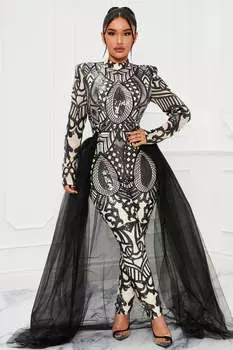 Комбинезон Fashion Nova BJ5582, черный