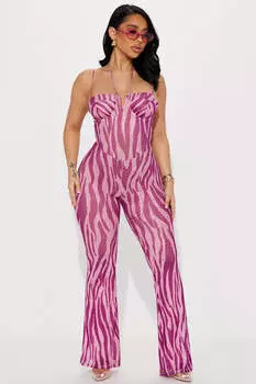 Комбинезон Fashion Nova FJ40032, фиолетовый