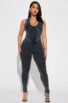 Комбинезон Fashion Nova GD3568SL, черный